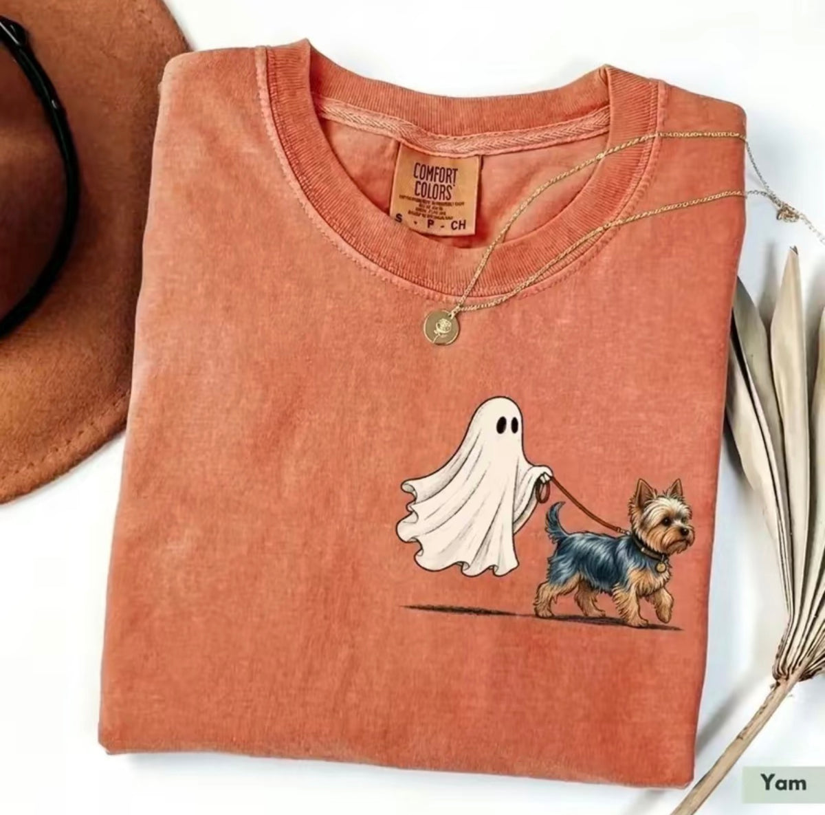 Ghost Walking Dog Halloween T-Shirt/Sweatshirt/Hoodie