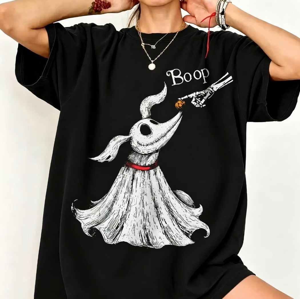 Zero Dog Boop Skeleton Hand Funny Halloween T-Shirt/Sweatshirt/Hoodie