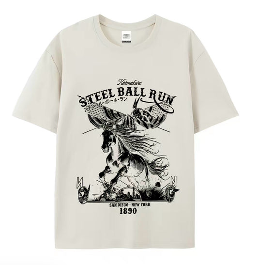 Steel Ball Run Horse Racing American Flag T-Shirt/Sweatshirt/Hoodie