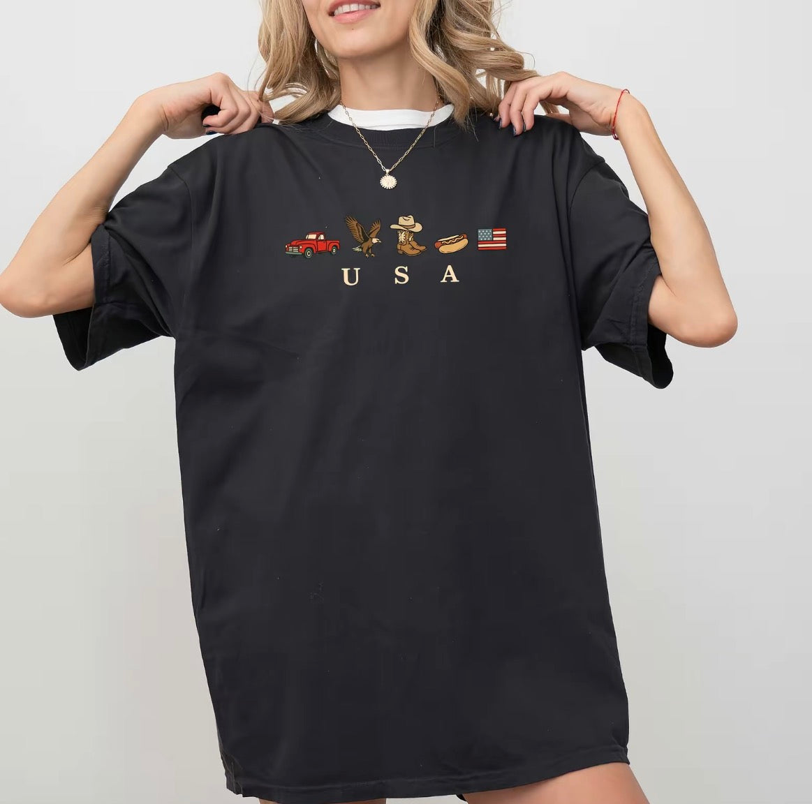 USA Icons American Flag 4th Of July T-Shirt/Sweatshirt/Hoodie