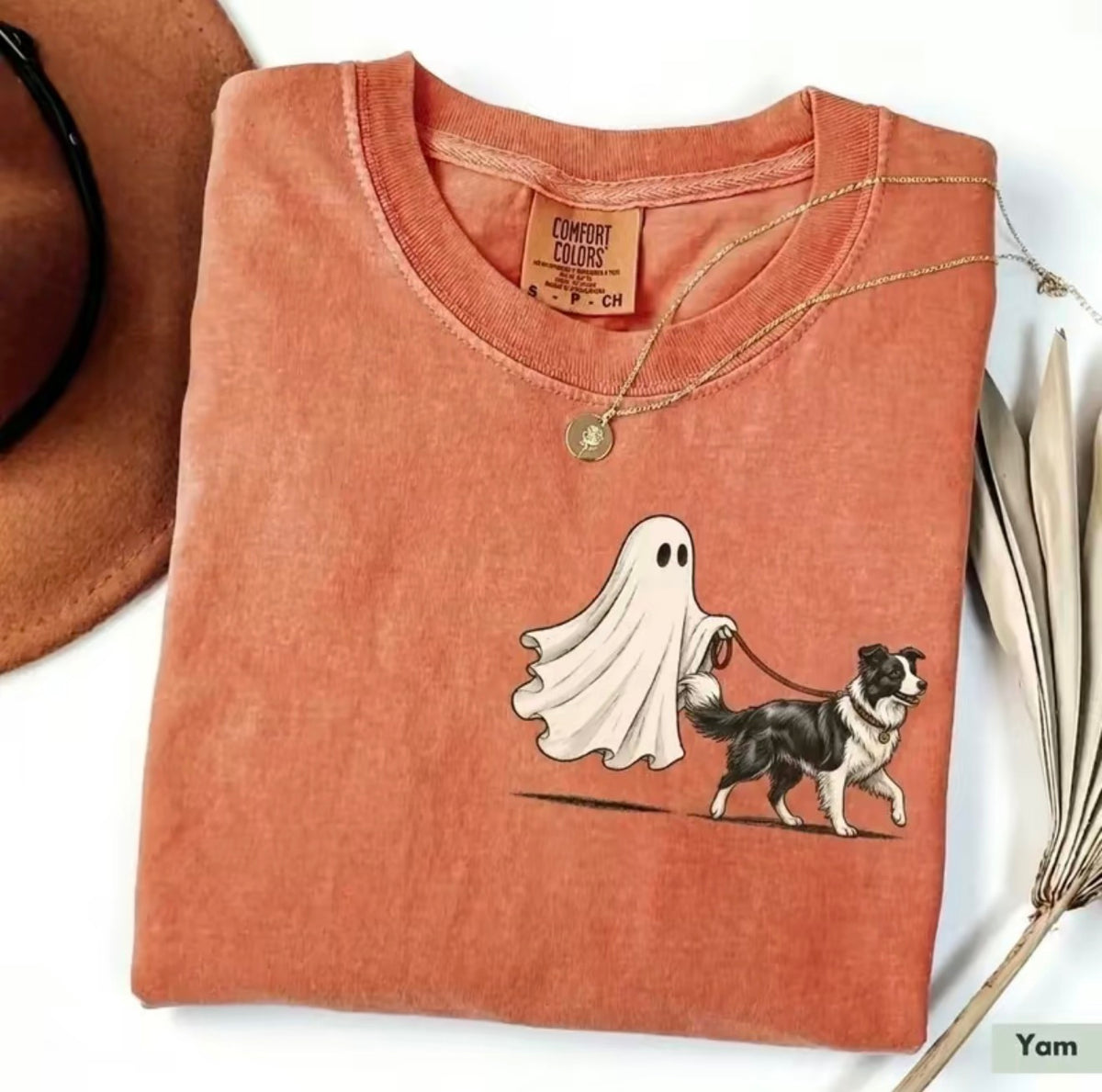 Ghost Walking Dog Halloween T-Shirt/Sweatshirt/Hoodie