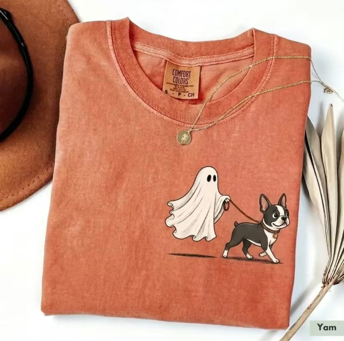Ghost Walking Dog Halloween T-Shirt/Sweatshirt/Hoodie