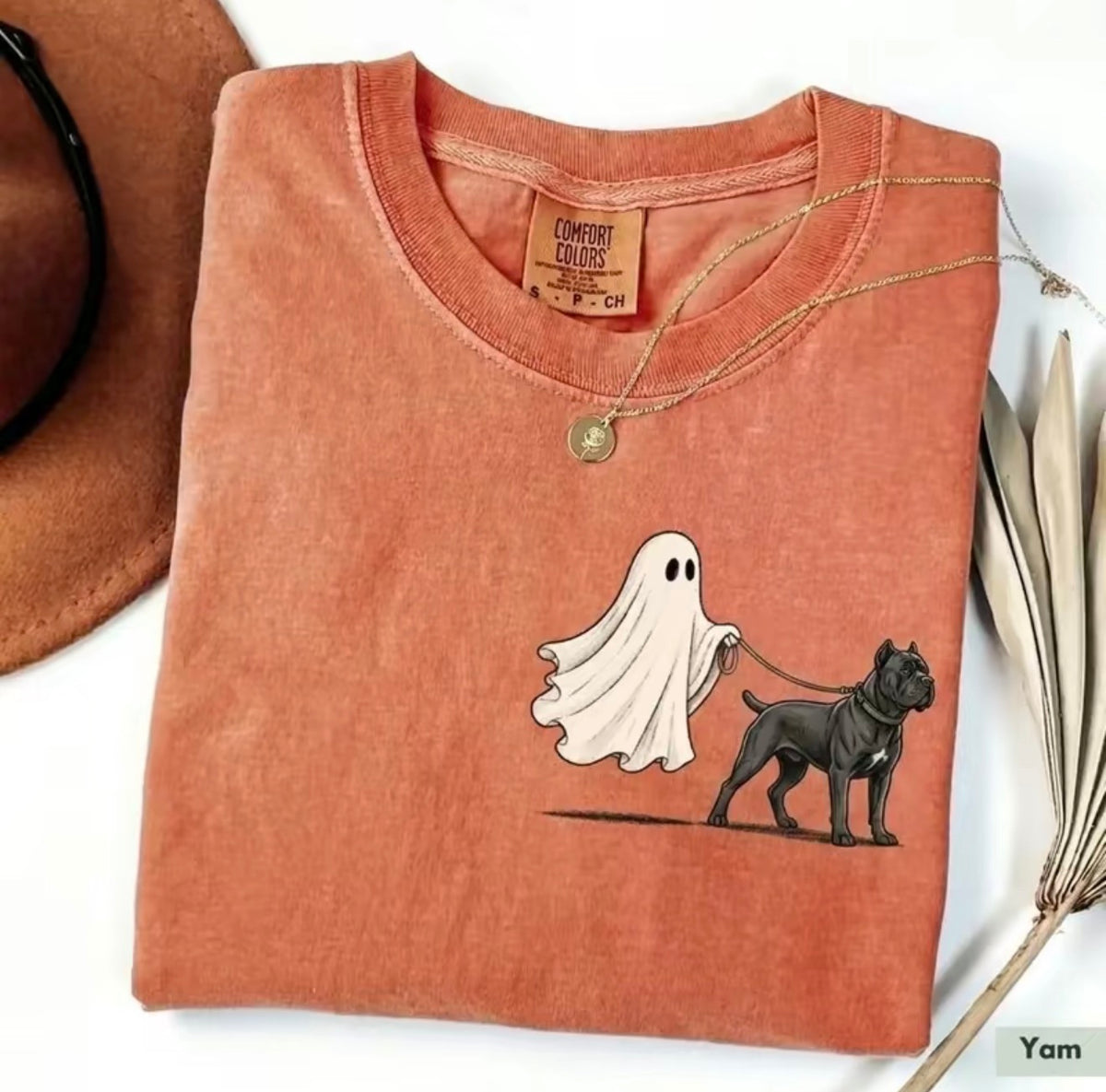 Ghost Walking Dog Halloween T-Shirt/Sweatshirt/Hoodie