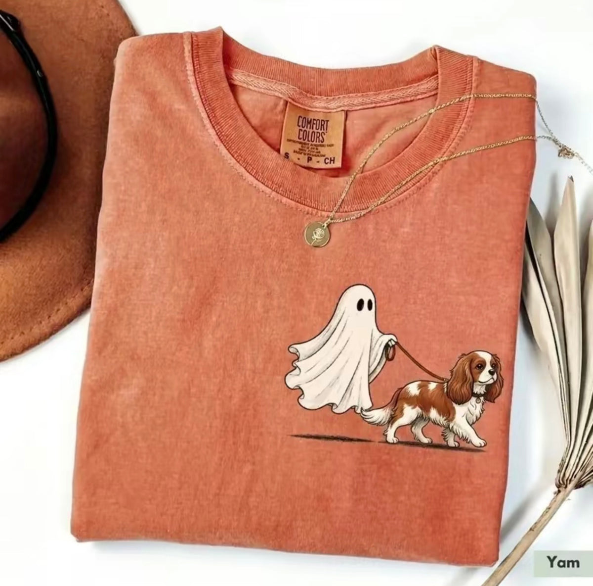 Ghost Walking Dog Halloween T-Shirt/Sweatshirt/Hoodie