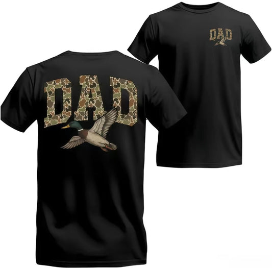 Camo Duck Dad Old School Camouflage Hunting T-Shirt/Sweatshirt/Hoodie