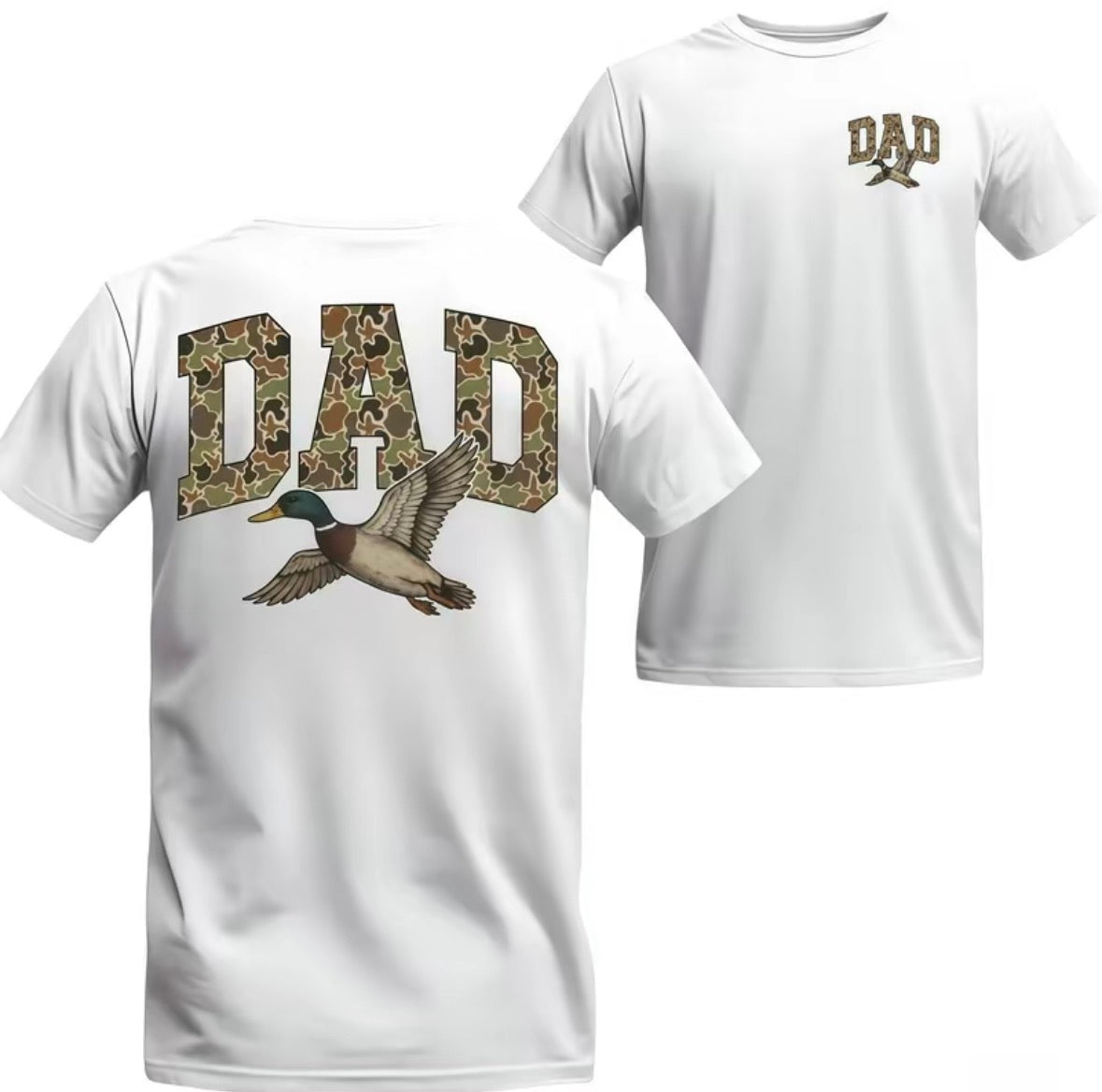 Camo Duck Dad Old School Camouflage Hunting T-Shirt/Sweatshirt/Hoodie
