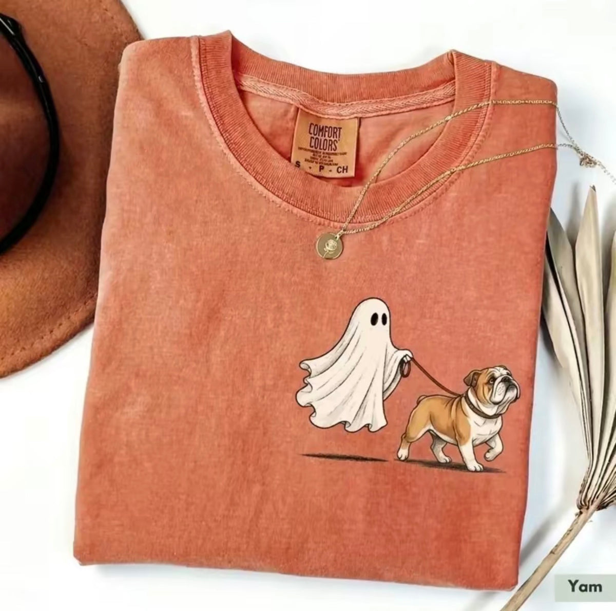 Ghost Walking Dog Halloween T-Shirt/Sweatshirt/Hoodie