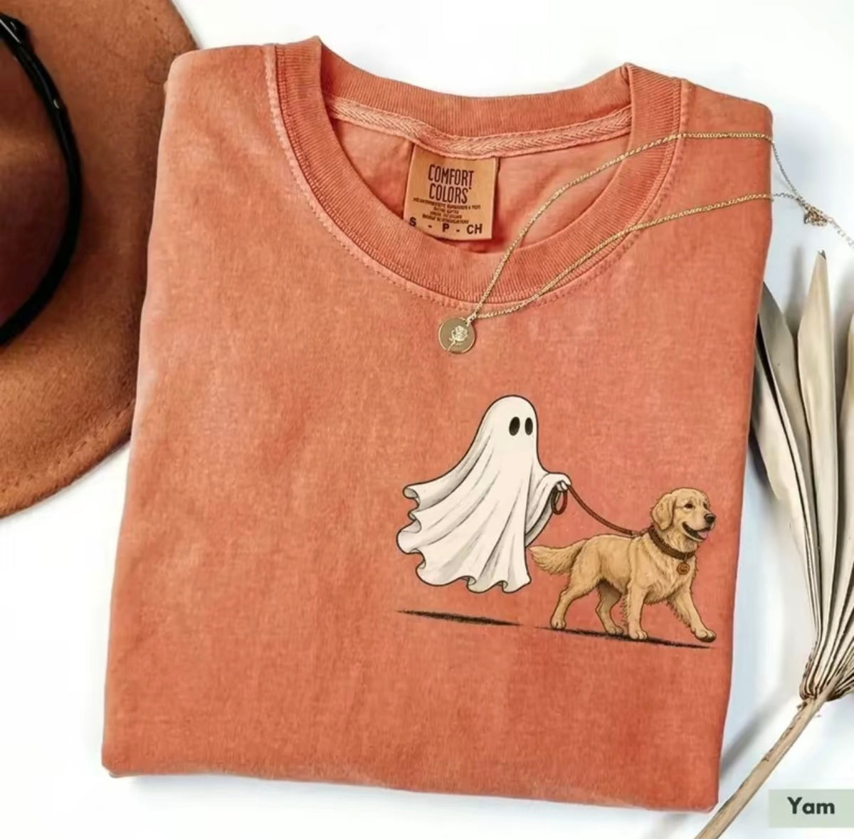 Ghost Walking Dog Halloween T-Shirt/Sweatshirt/Hoodie