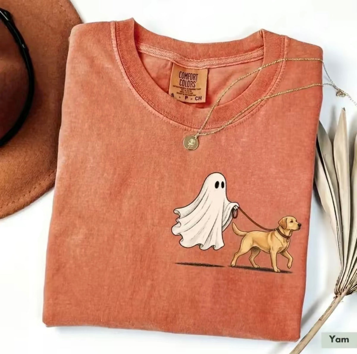 Ghost Walking Dog Halloween T-Shirt/Sweatshirt/Hoodie