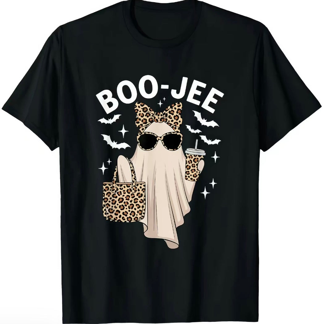 Boo-Jee Ghost Leopard Ghost Coffee T-Shirt/Sweatshirt/Hoodie