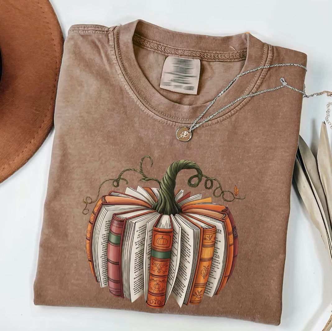 Fall Book Pumpkin Halloween T-Shirt/Sweatshirt/Hoodie