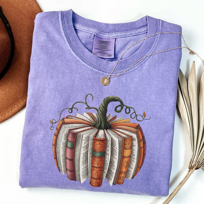 Fall Book Pumpkin Halloween T-Shirt/Sweatshirt/Hoodie