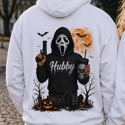 Hubby Wifey Halloween Spooky Season Couple T-Shirt/Sweatshirt/Hoodie