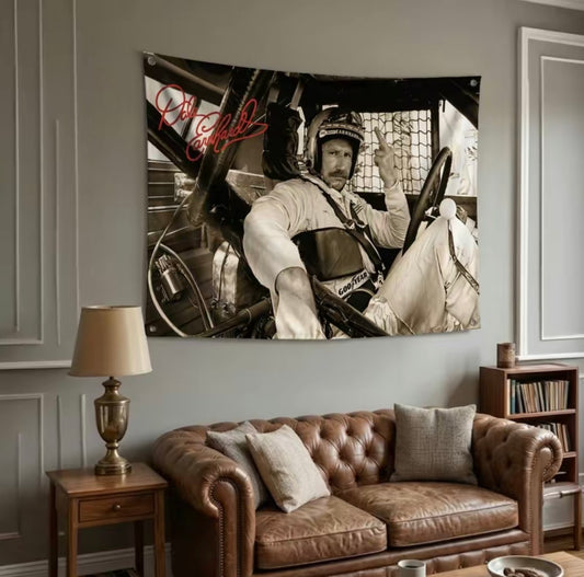 Dale Earnhardt Racing Legend Vintage NASCAR Middle Finger Flag 3x5 Ft Flags