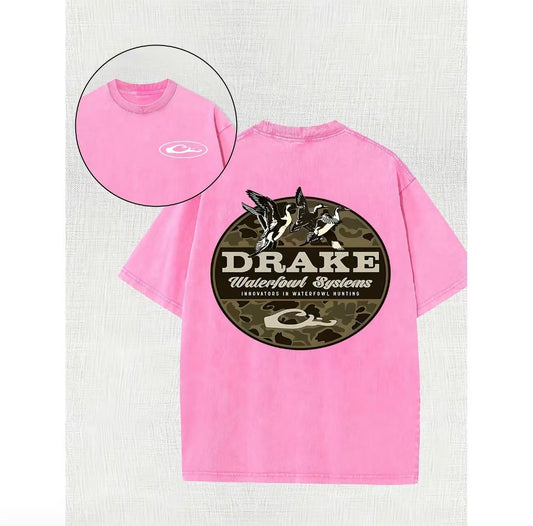 Vintage Drake Waterfowl Systems Graphic Washed T-Shirt/Sweatshirt/Hoodie