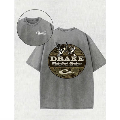 Vintage Drake Waterfowl Systems Graphic Washed T-Shirt/Sweatshirt/Hoodie