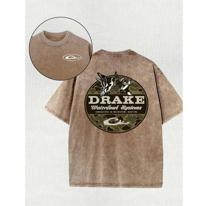 Vintage Drake Waterfowl Systems Graphic Washed T-Shirt/Sweatshirt/Hoodie