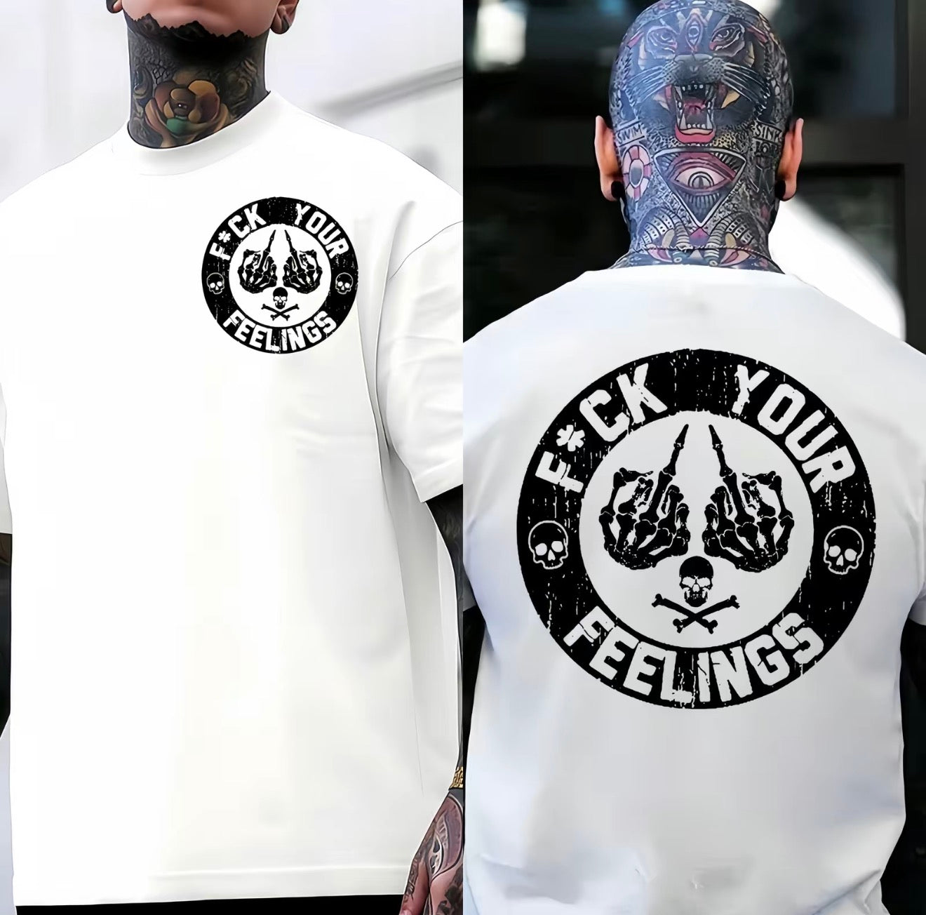 F*ck Your Feelings Skull Graphic T-Shirt/Sweatshirt/Hoodie