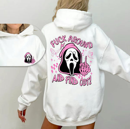 Scream Skeleton Spooky Fck Around And Find Out T-Shirt/Sweatshirt/Hoodie