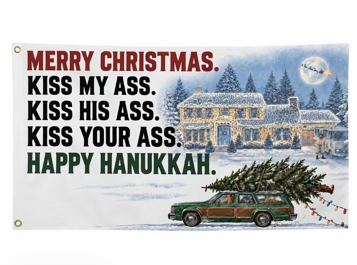 Funny Christmas Merry Christmas Shiiter's Full Holiday Movie Quote Flag 3x5 Ft Flags