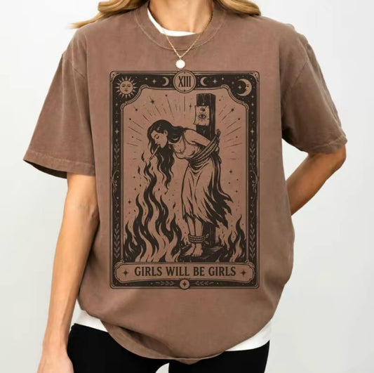 Girls Will Be Girls Witch With Cigarette T-Shirt/Sweatshirt/Hoodie