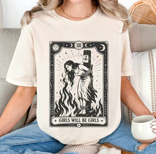 Girls Will Be Girls Witch With Cigarette T-Shirt/Sweatshirt/Hoodie