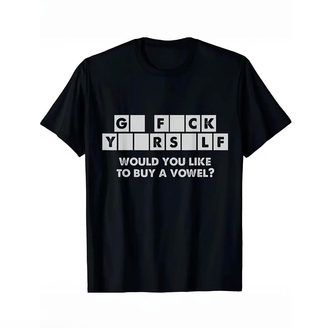 Humorous Cross Word Printed T-Shirt/Sweatshirt/Hoodie