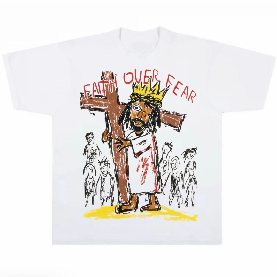 Jesus Cross Faith Over Fear Graphic T-Shirt/Sweatshirt/Hoodie