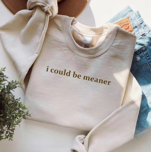 I Could Be Meaner T-Shirt/Sweatshirt/Hoodie