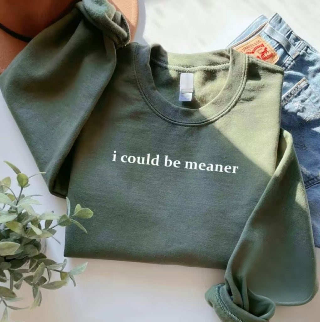 I Could Be Meaner T-Shirt/Sweatshirt/Hoodie