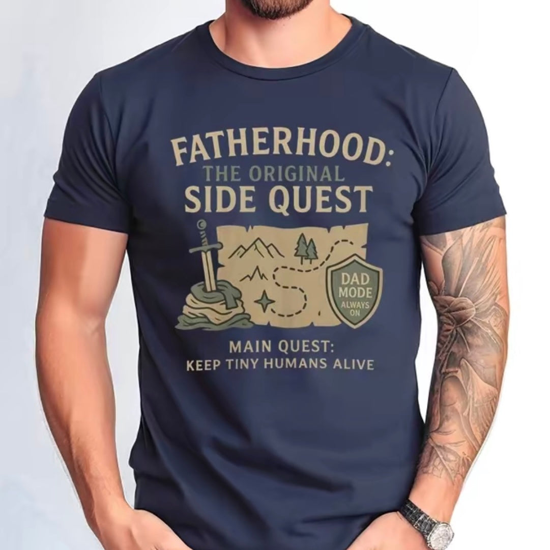 Fatherhood Side Quest Nerdy Father's Day Gift T-Shirt/Sweatshirt/Hoodie