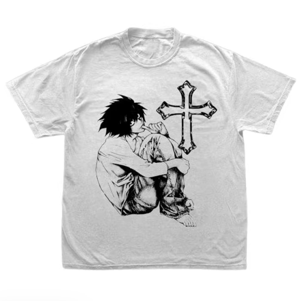 Anime Vintage L Lawliet Death Note Unisex T-Shirt/Sweatshirt/Hoodie