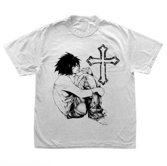 Anime Vintage L Lawliet Death Note Unisex T-Shirt/Sweatshirt/Hoodie