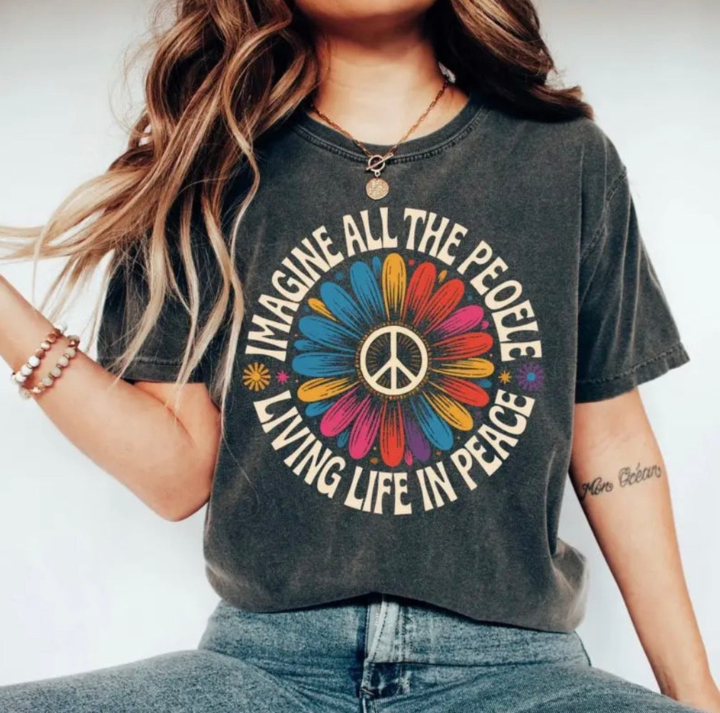 Imagine All The People Living Life In Peace T-Shirt/Sweatshirt/Hoodie