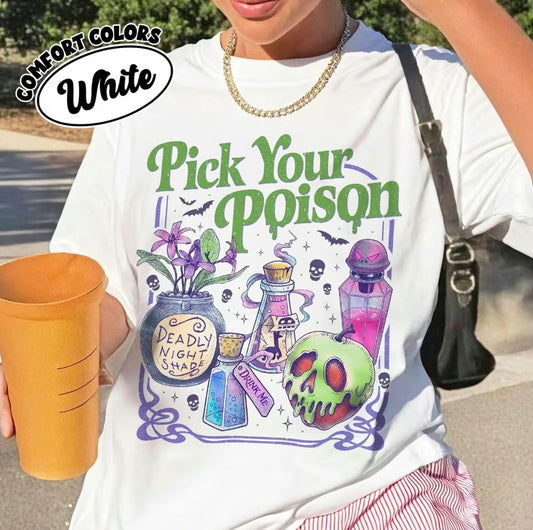 Pick Your Poison Vintage Princess Halloween T-Shirt/Sweatshirt/Hoodie