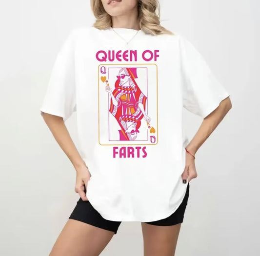 Queen Of Farts Funny T-Shirt/Sweatshirt/Hoodie