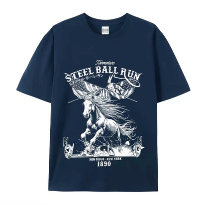 Steel Ball Run Horse Racing American Flag T-Shirt/Sweatshirt/Hoodie