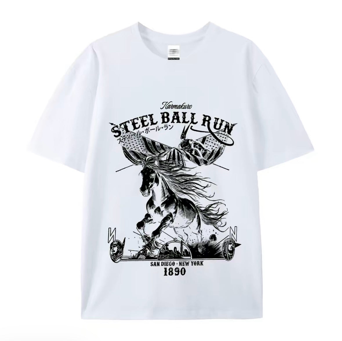 Steel Ball Run Horse Racing American Flag T-Shirt/Sweatshirt/Hoodie