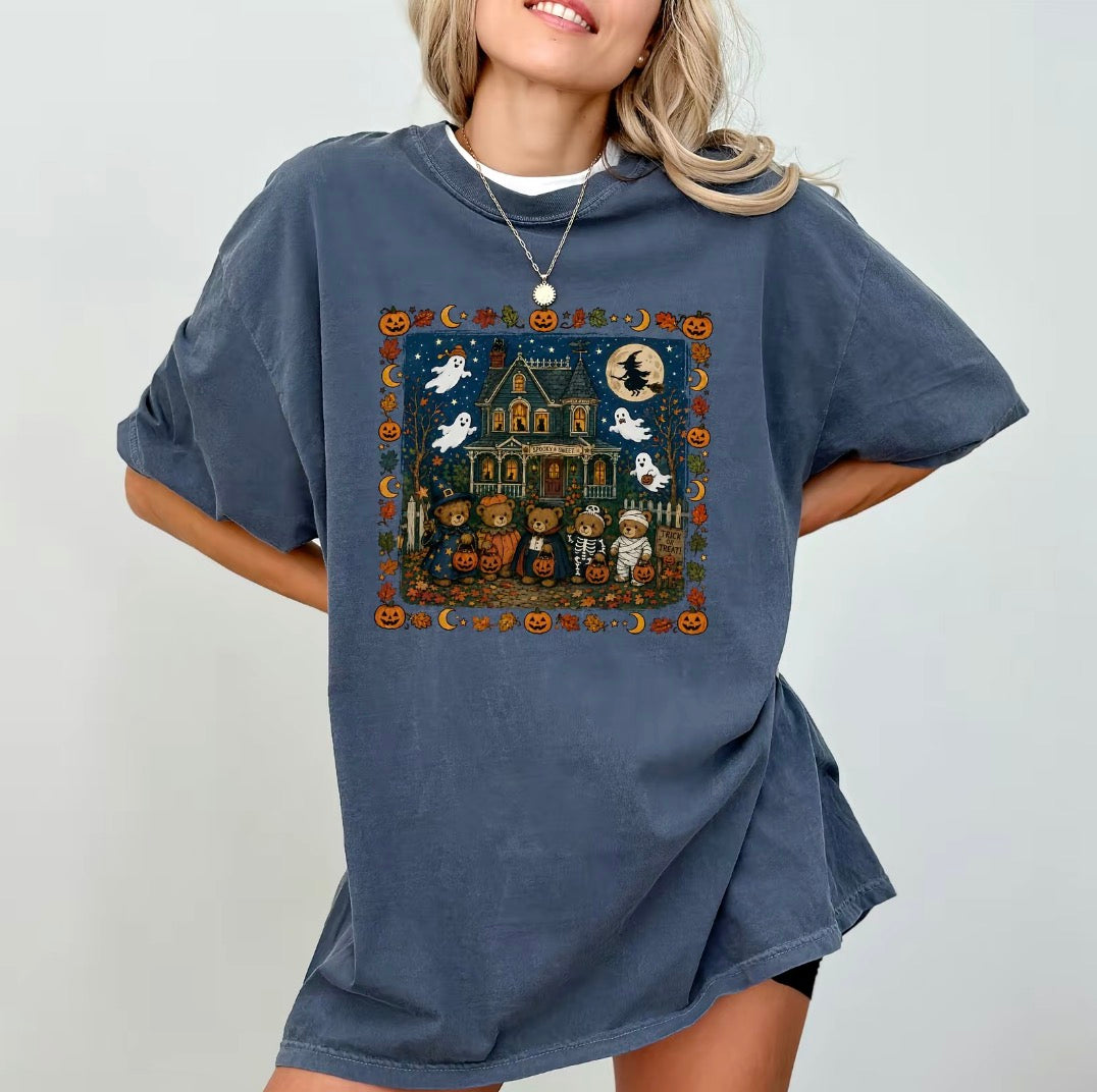 Vintage 90s Bears Halloween Trick Or Treat T-Shirt/Sweatshirt/Hoodie