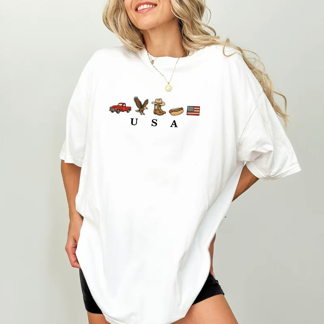 USA Icons American Flag 4th Of July T-Shirt/Sweatshirt/Hoodie